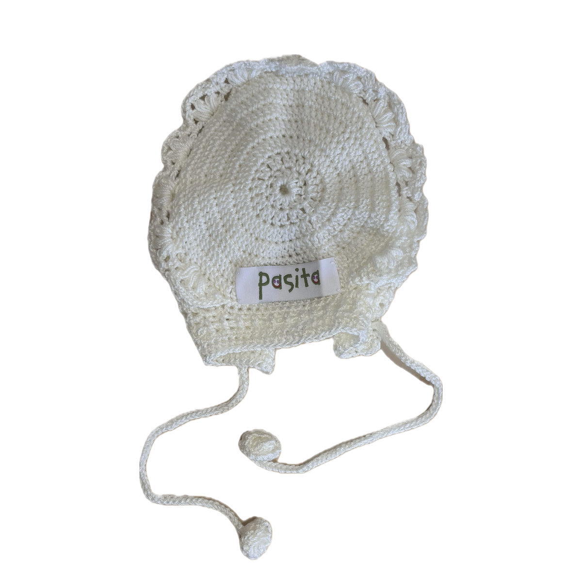 Romantic Bonnet Off-White 3-6m