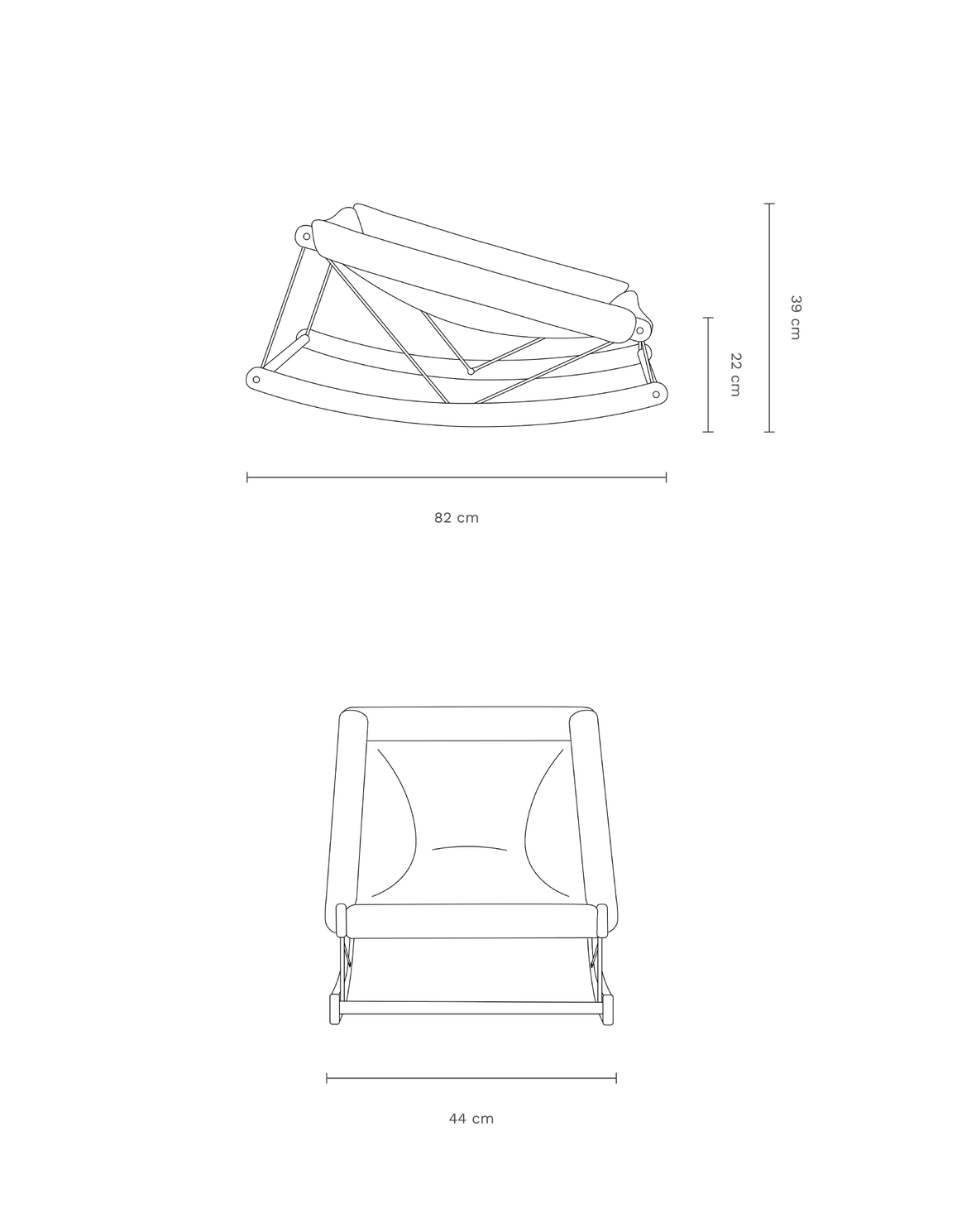Growing Green baby bouncer - leonie brown