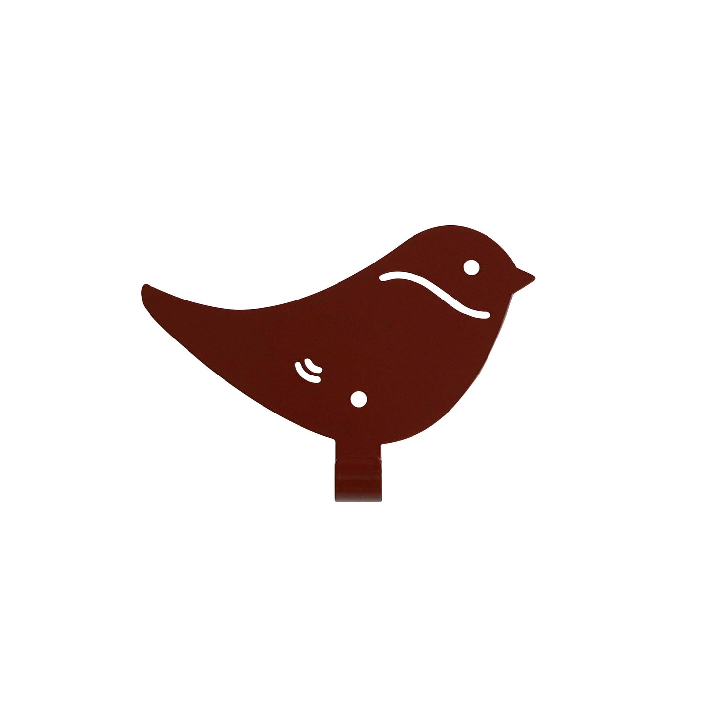 Kids Wall Hook Bird Brown