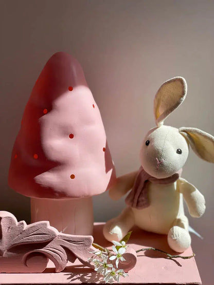 LAMP SMALL MUSHROOM  VINTAGE PINK