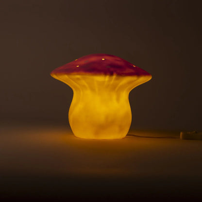 LAMP MUSHROOM MEDIUM VINTAGE PINK