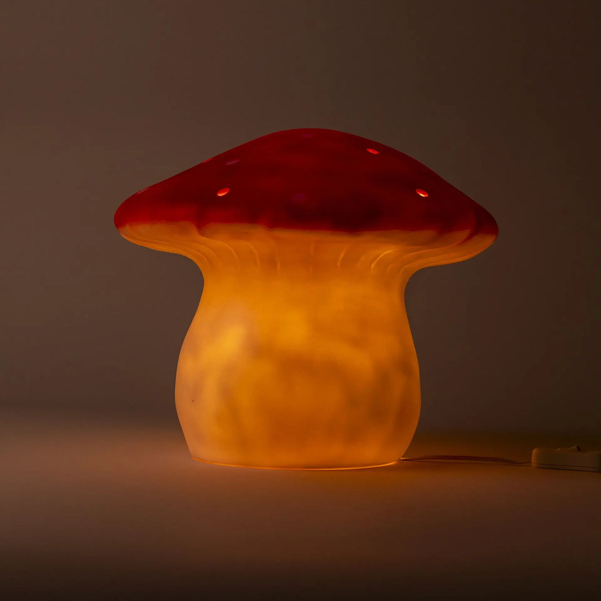 Large Mushroom Night Lamp, Red