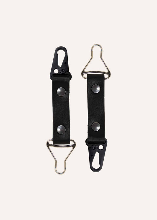 Leather bag holder