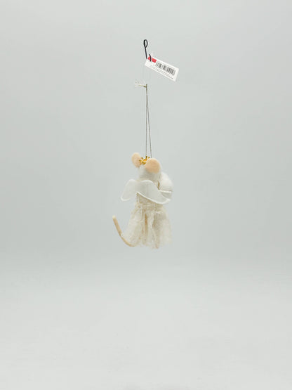 Felt Figurine Christmas Mrs Mousse Angel Ornament