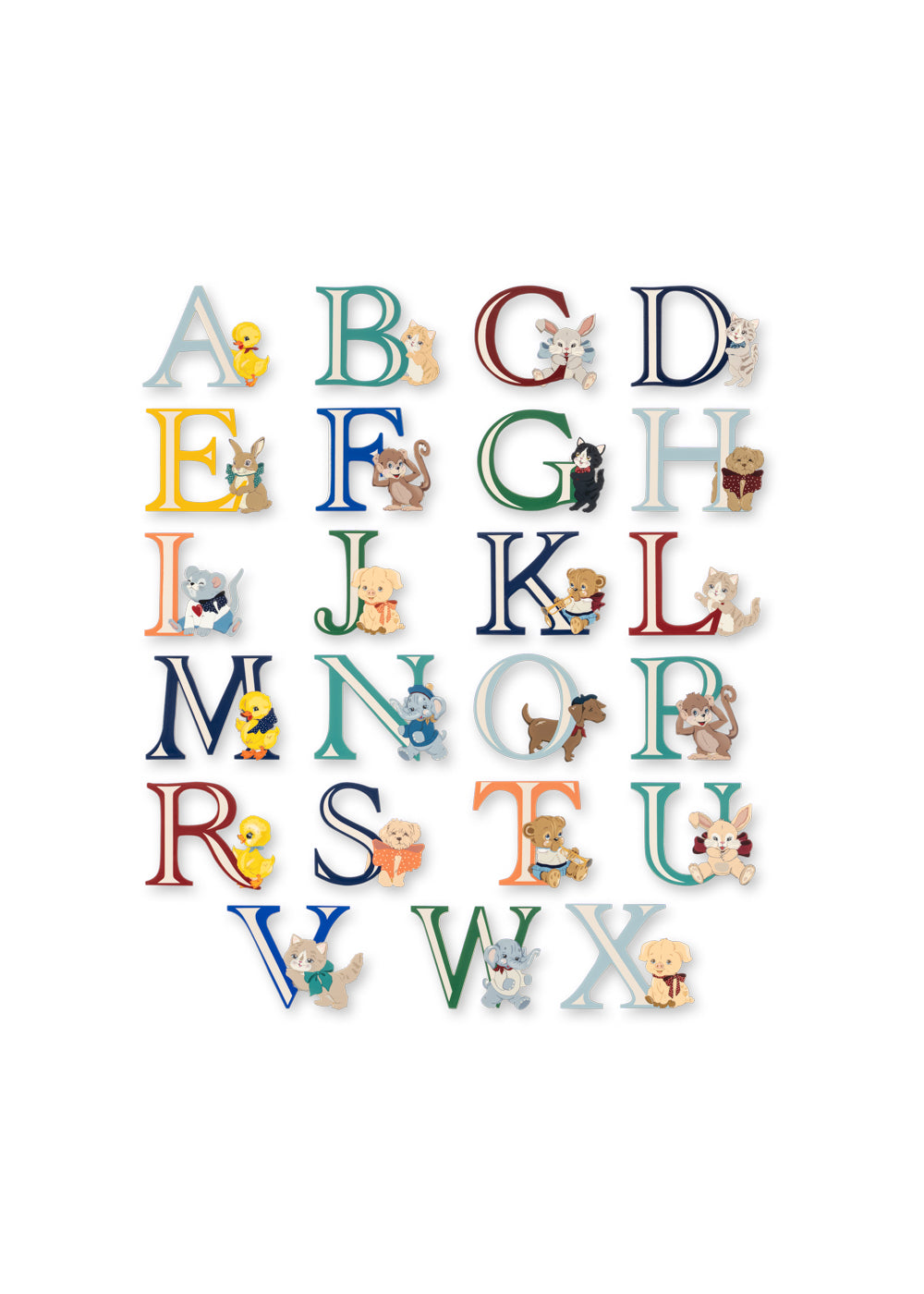 ABC DOOR LETTERS - multi