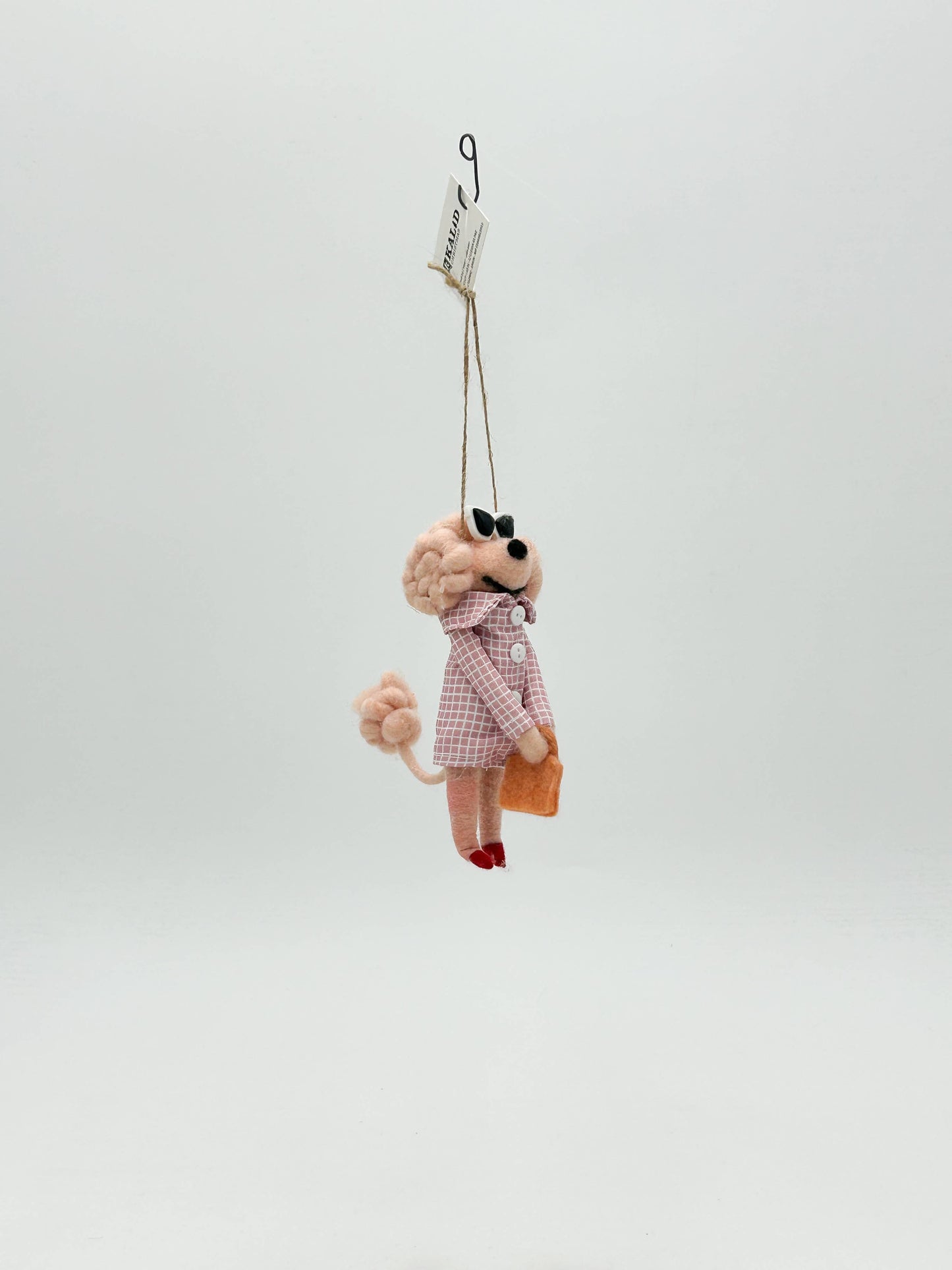 Felt Figurine Christmas Dog Sunglasses Ornament