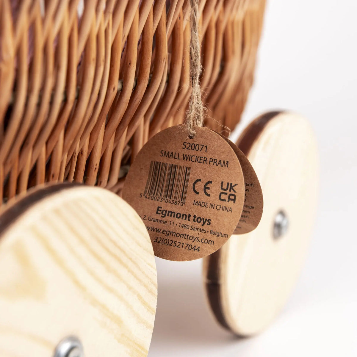 Small wicker doll pram