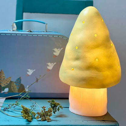 Small Mushroom Night Lamp, Almond