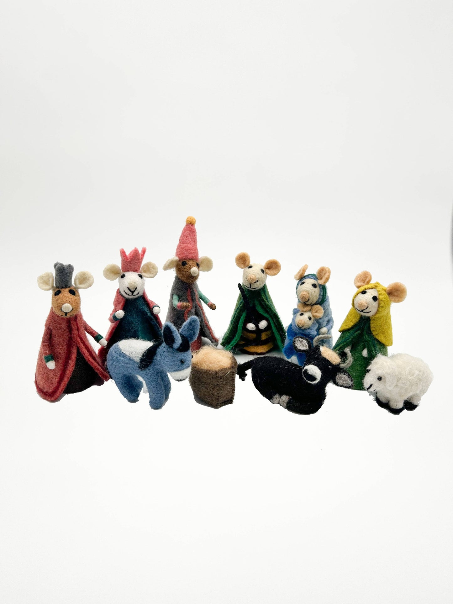 Complete Felt Mouse Nativity Scene