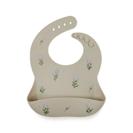 Shayan Lavender Silicone Bib (Clay)