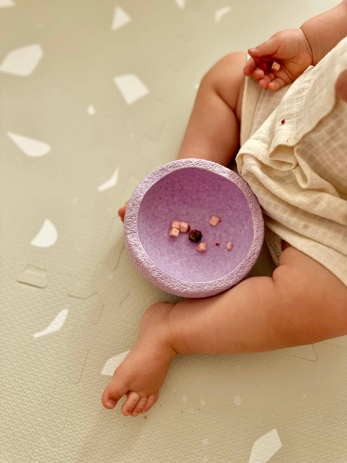 TERRAZZO TAUPE Foam Play Mat Light Beige-Gray mat for baby