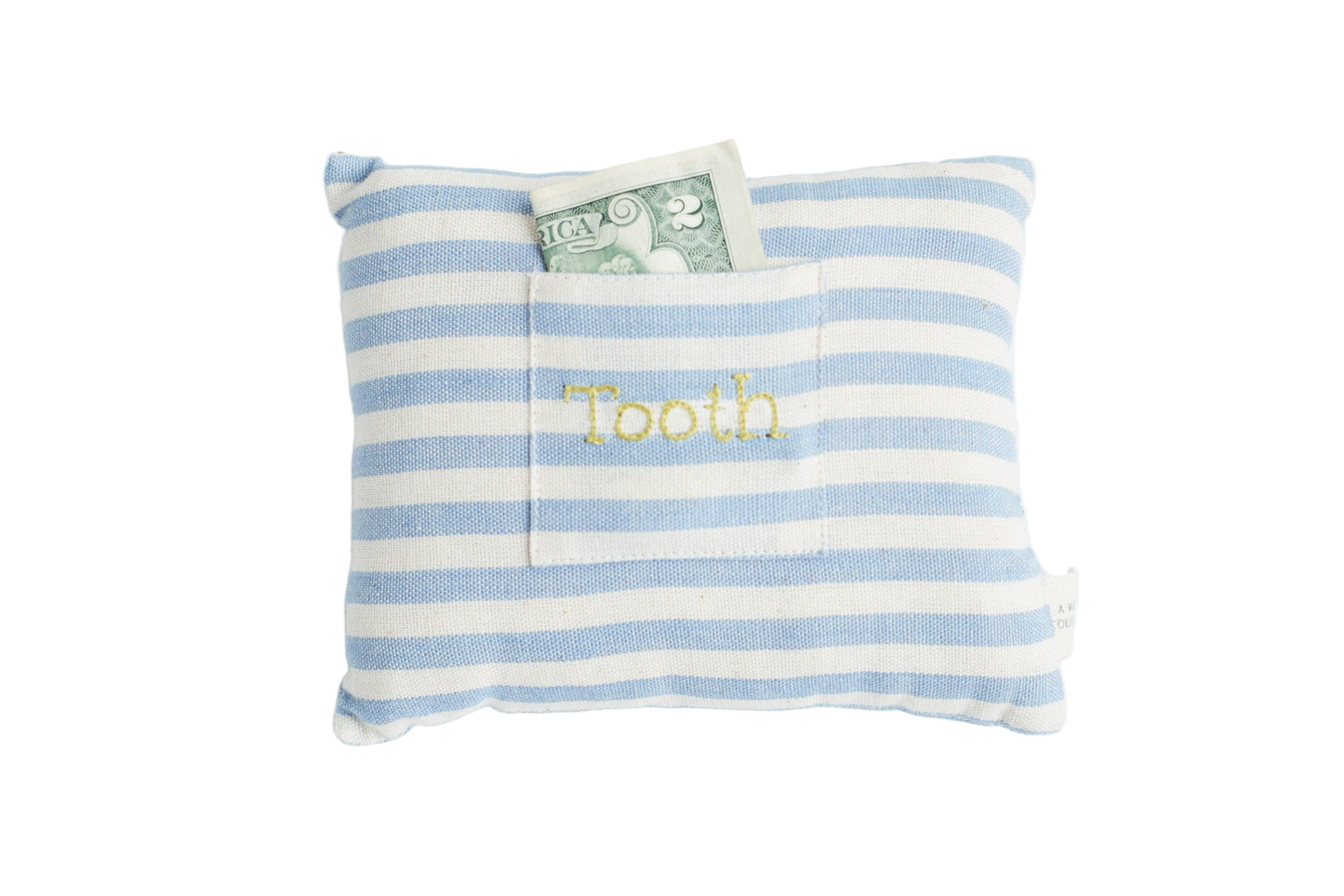 Handwoven Striped Tooth Fairy Pillow