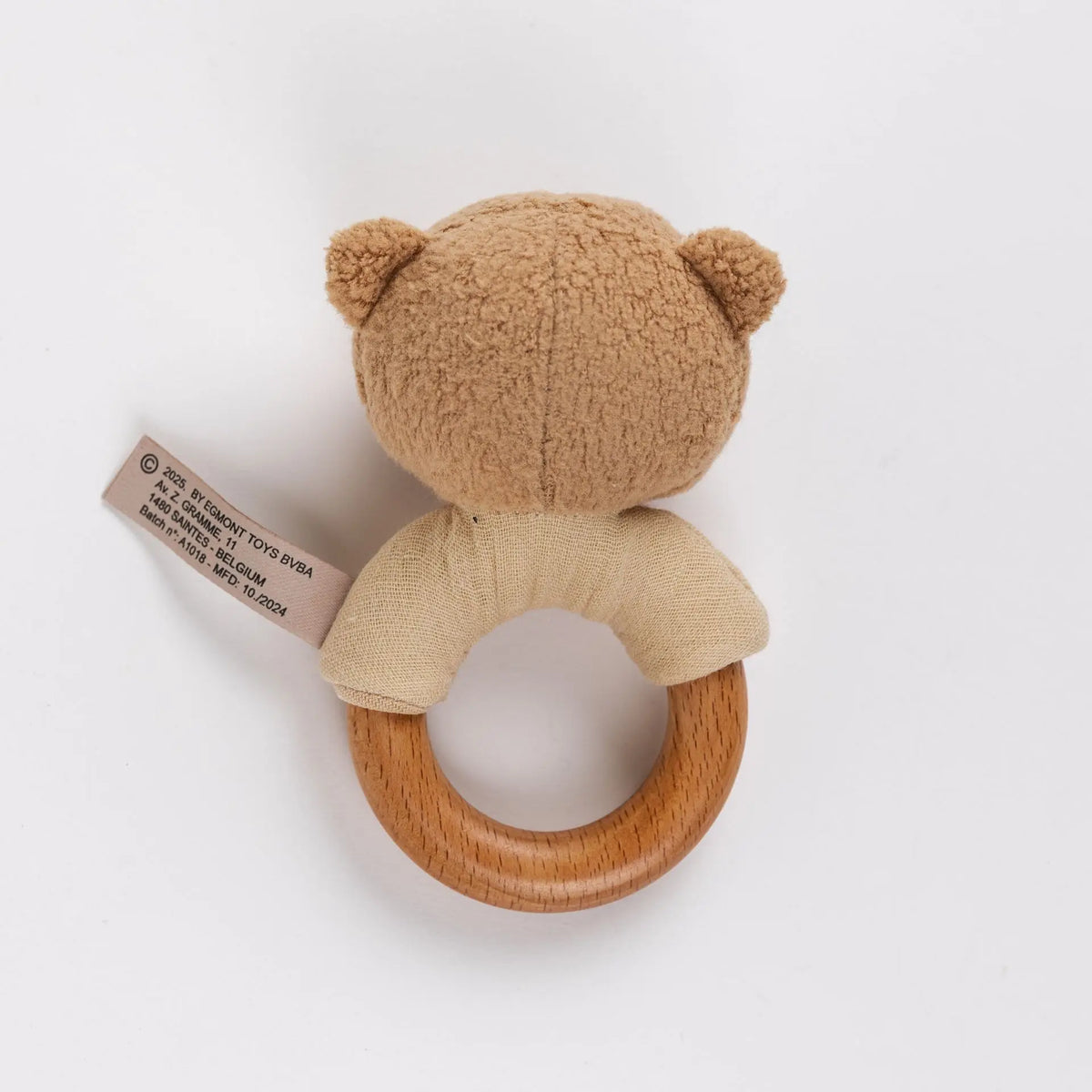 Marcel wooden rattle bear