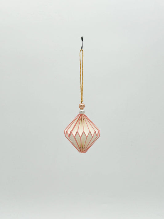 Christmas Diamond Cream Hanging Ornament