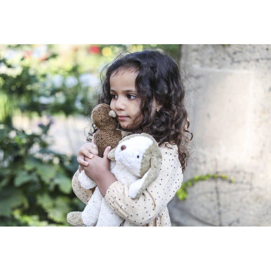 Floppy animal Dog, small| white & beige