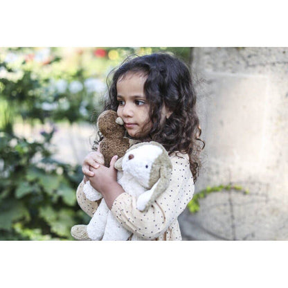 Floppy animal Dog, small| white & beige