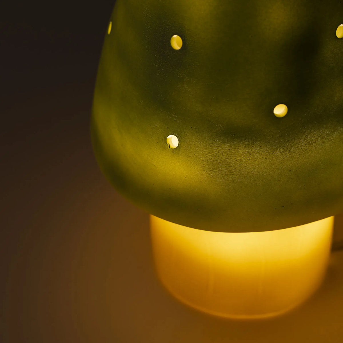 Small Mushroom Night Lamp, Almond