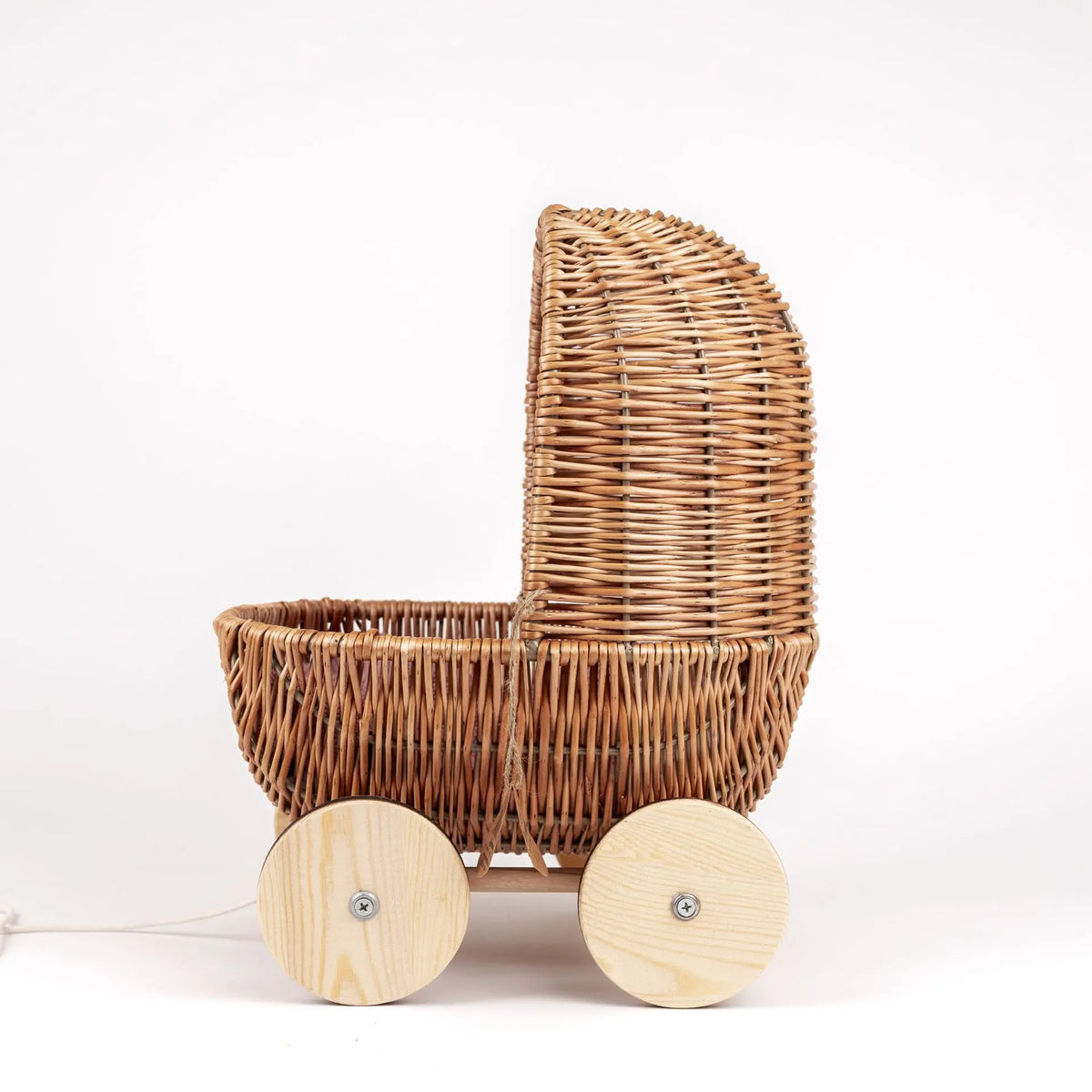 Small wicker doll pram