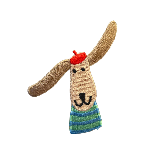 Iron-On Patch Dachshund with Beret – Patch for Kids