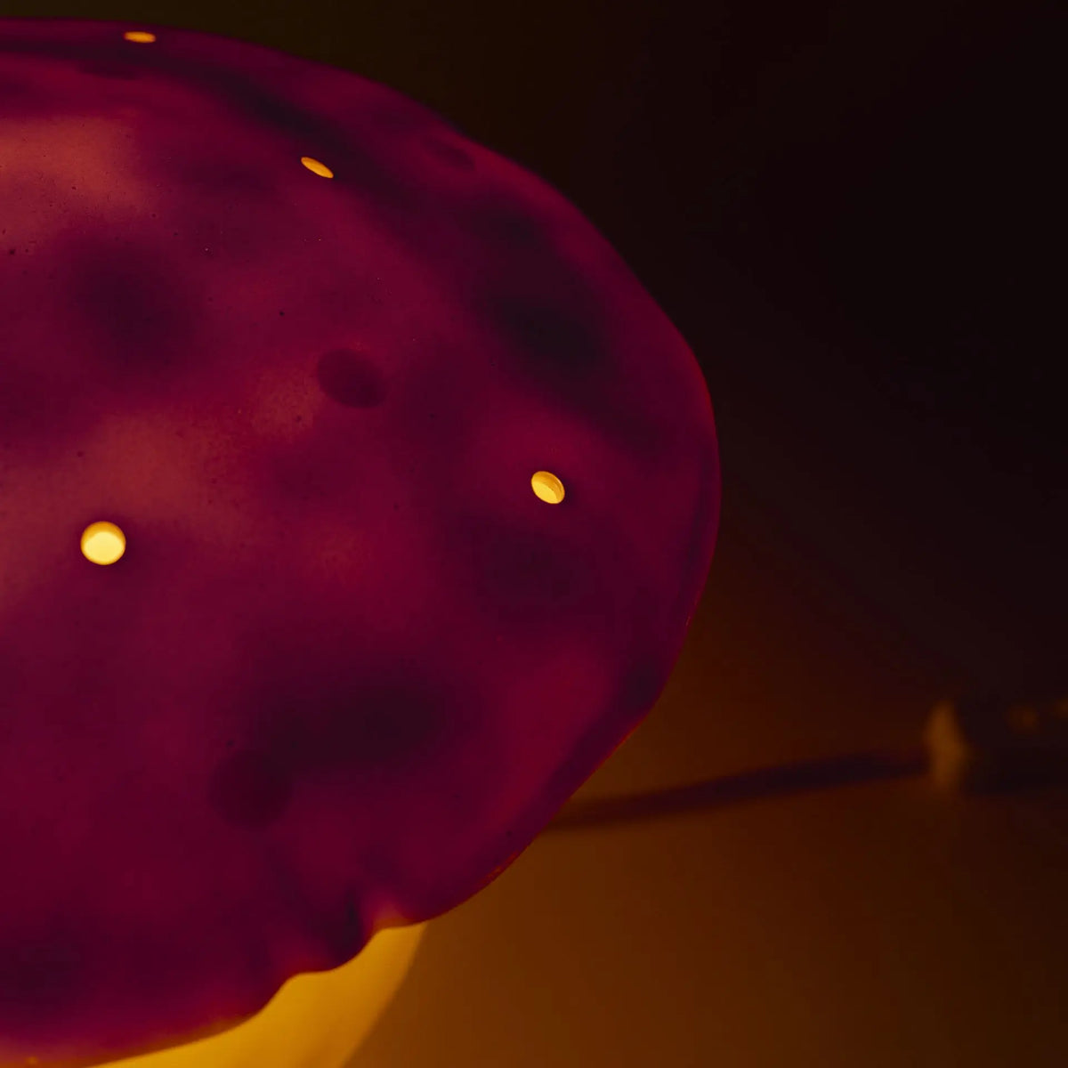 Medium Mushroom Night Lamp, Vintage Pink