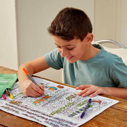 Garden, Grow, Eat! Placemat to Go - Colouring Craft Kit