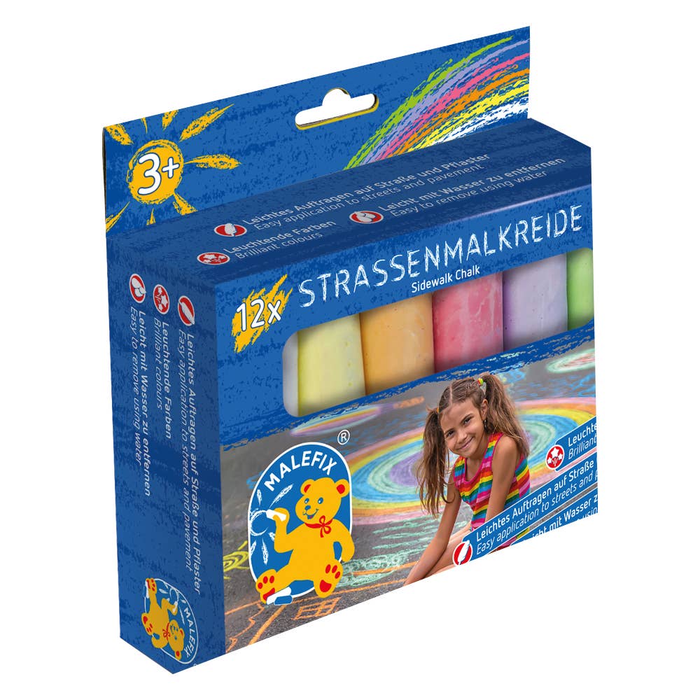 Malefix street crayon, pack of 12