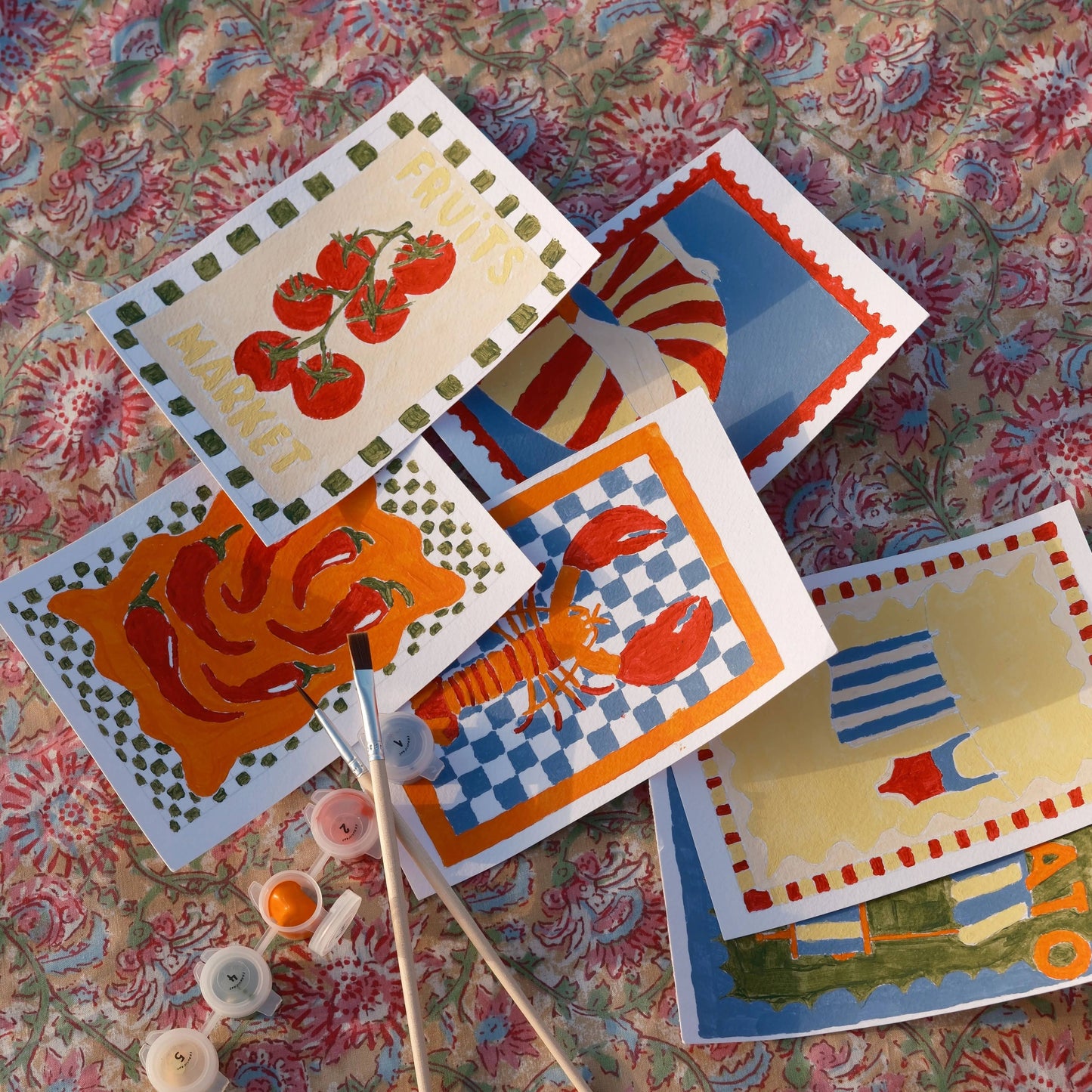Mediterranean Paint-by-Numbers Set