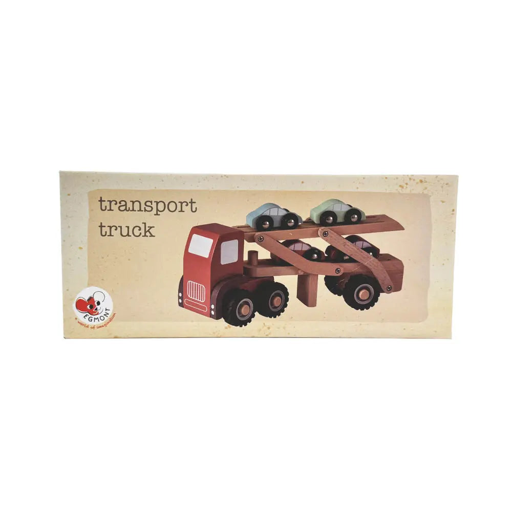 Wooden car transport truck
