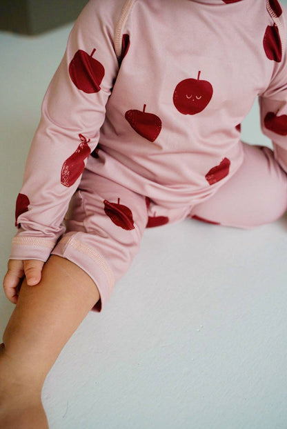 Baby Long Sleeve Swimsuit Apple and Pear print