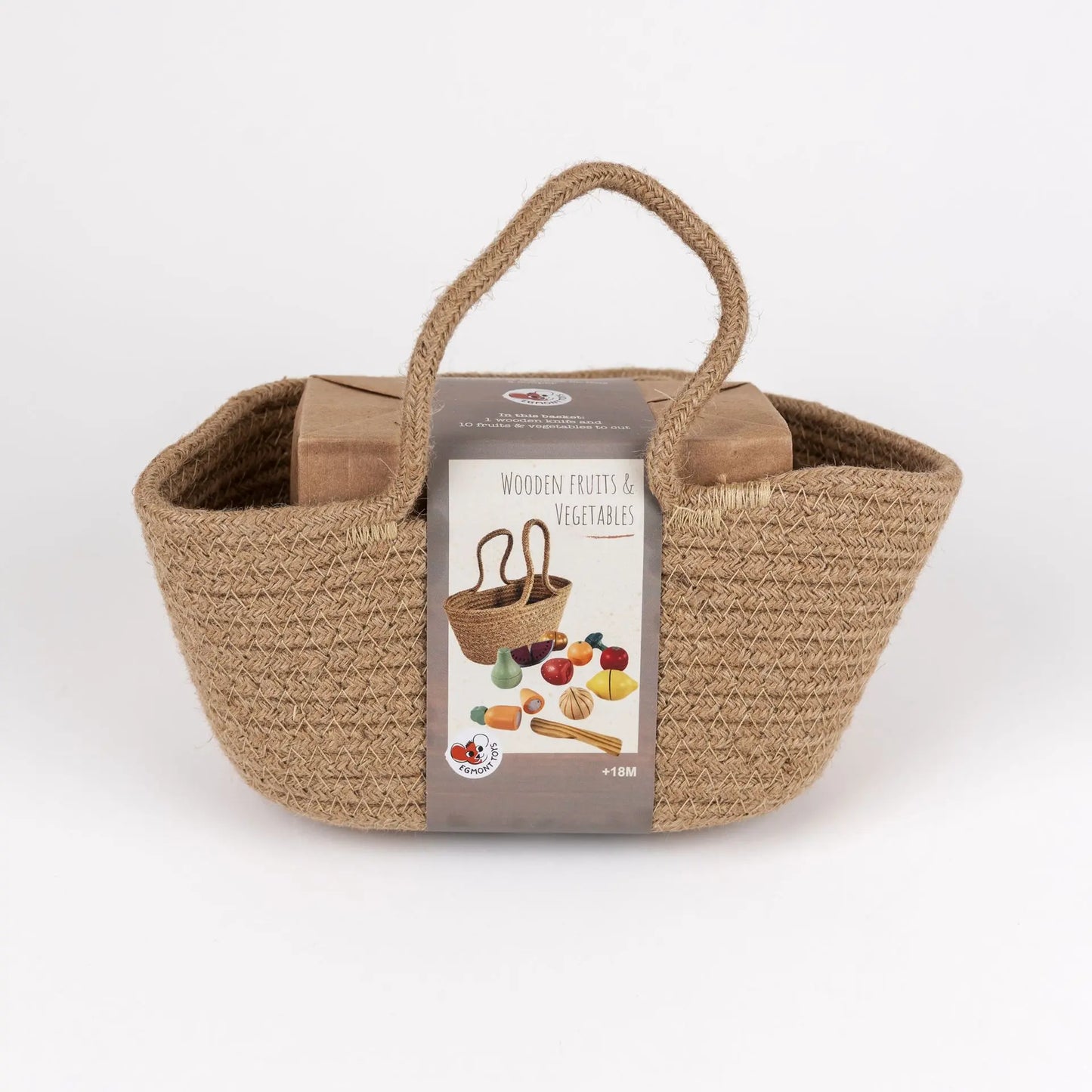 Wooden fruit and vegetables set