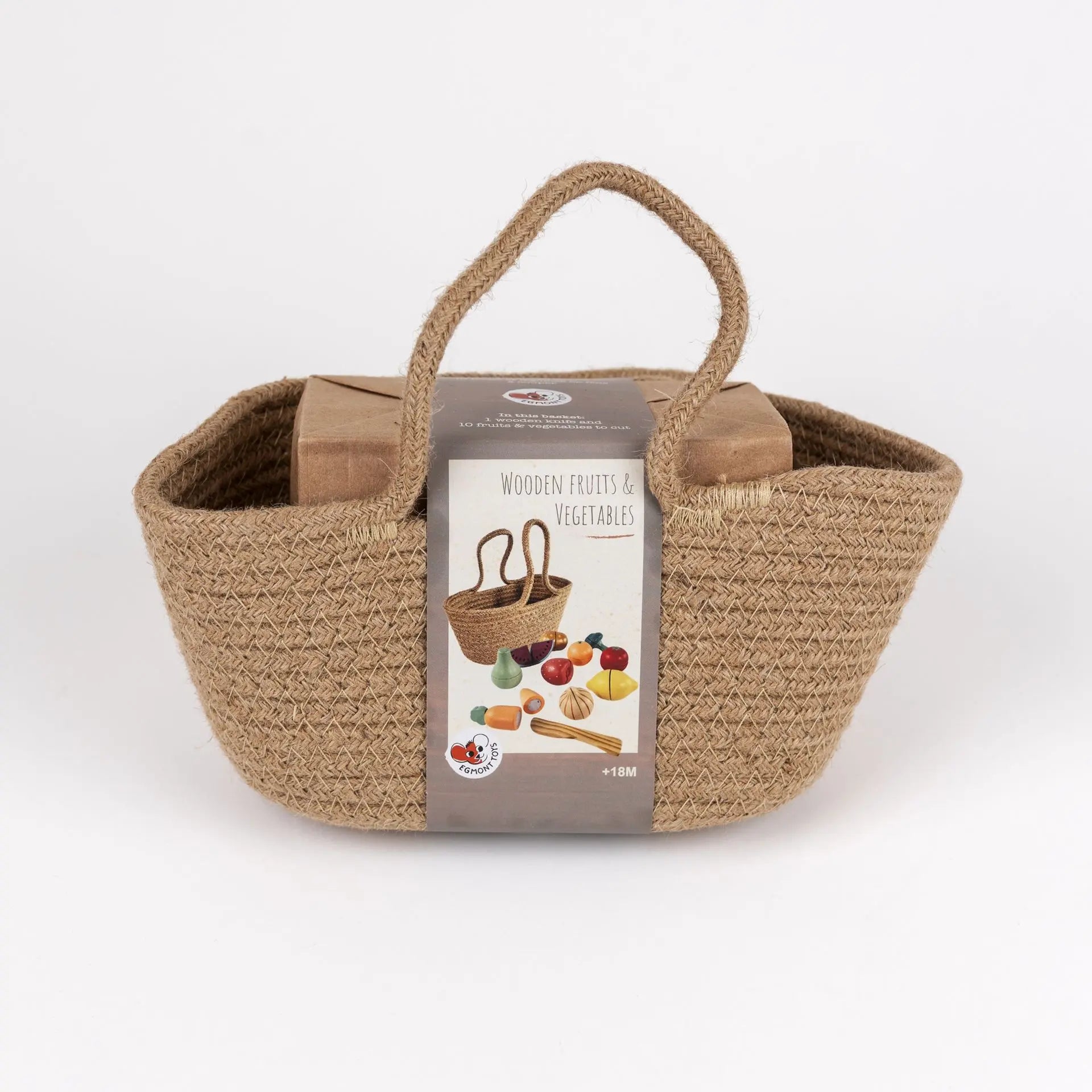Wooden fruit and vegetables set
