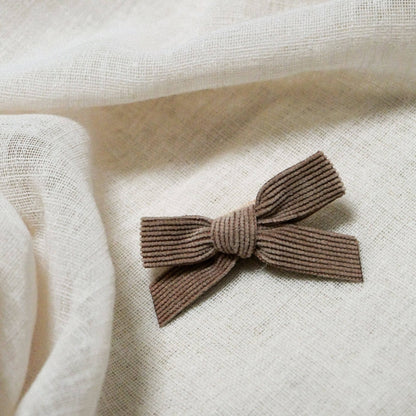 Vichy-yellow-uni taupe hair clip set