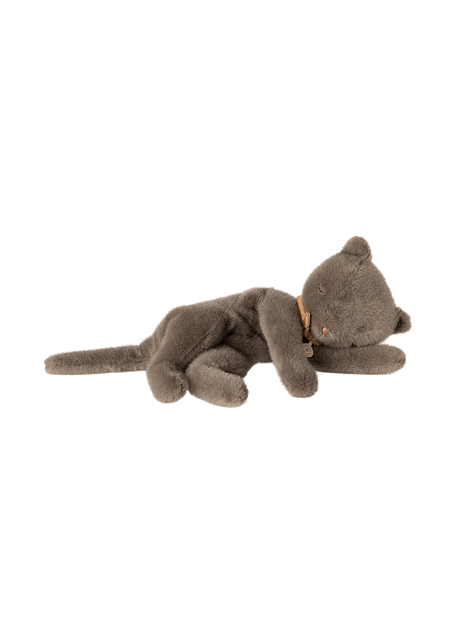 Sleeping kitten plush, Medium - Grey