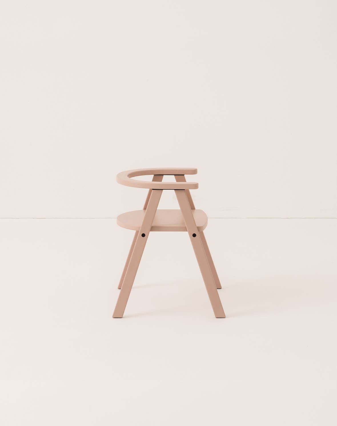 kid's chair Growing Green - blush