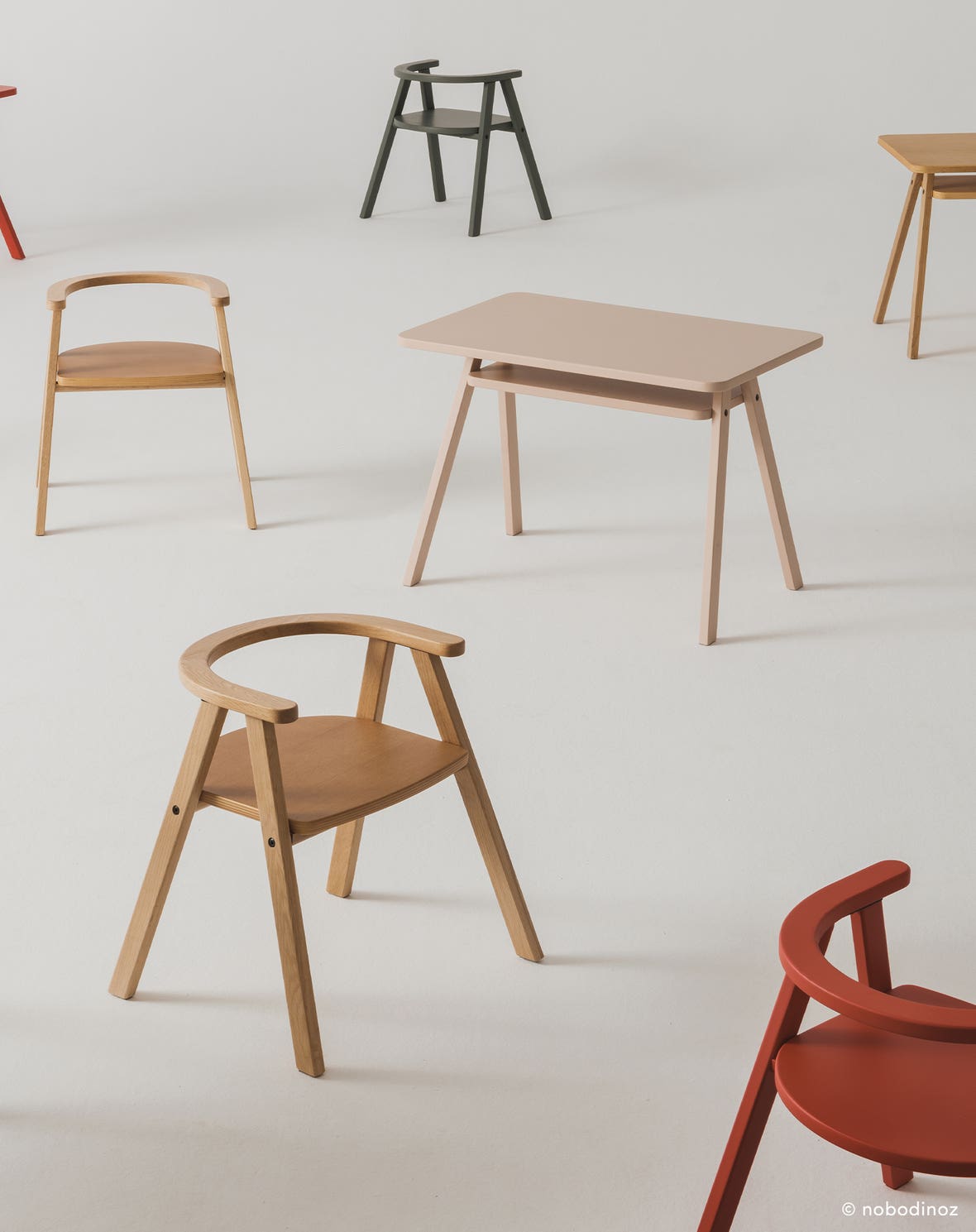 Kid's table Growing Green - Blush