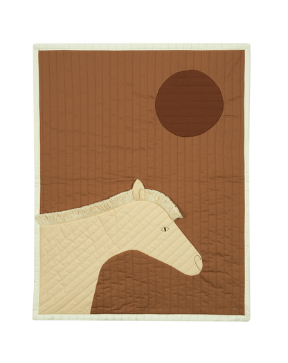 Horse quilted blanket