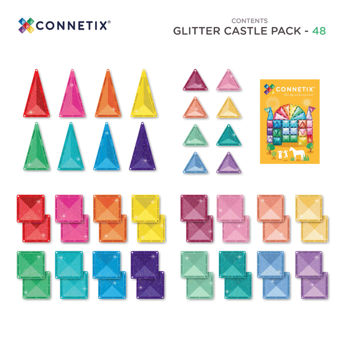 Glitter Castle Pack 48 pc