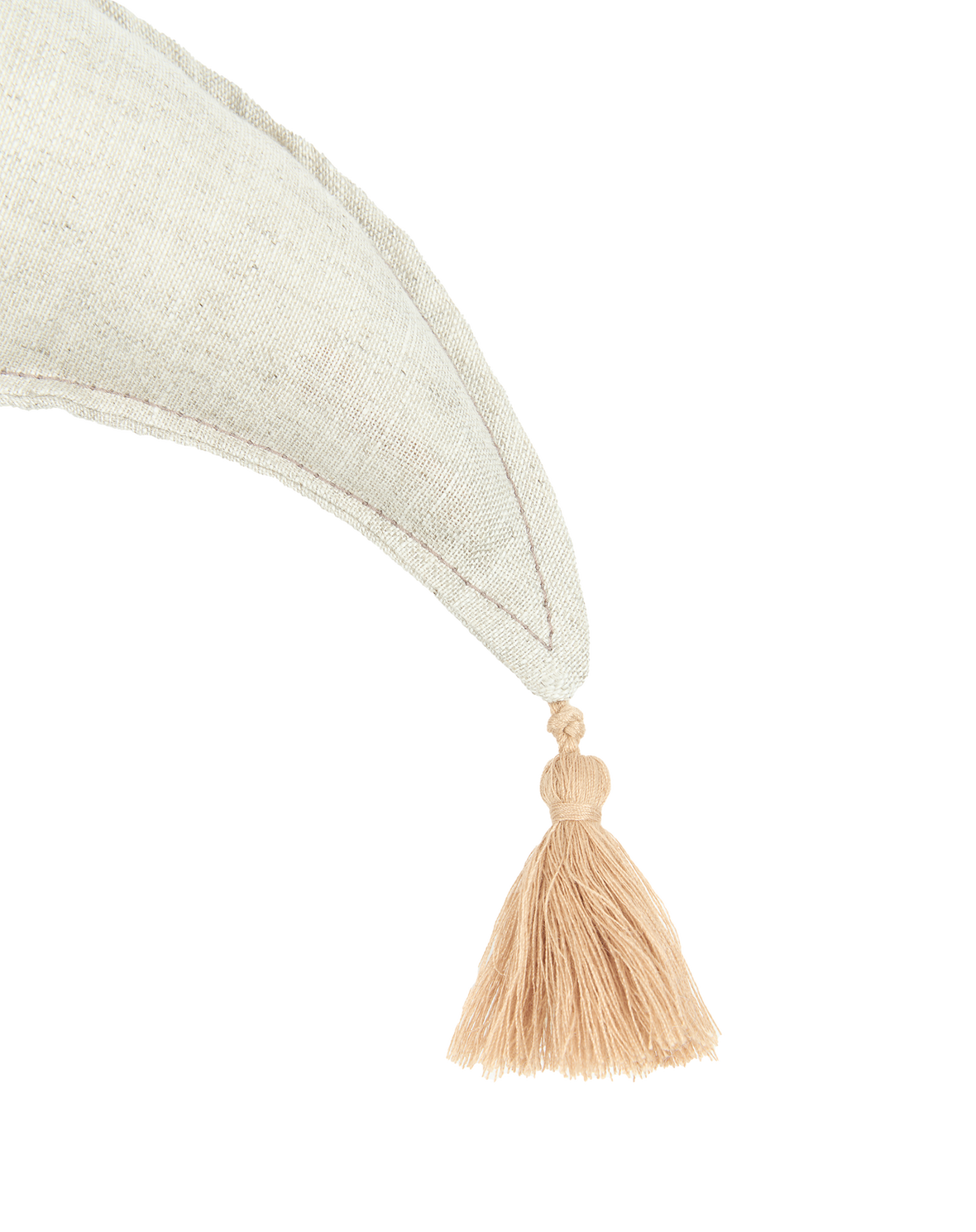 Moon cushion L1N0 in washed French linen