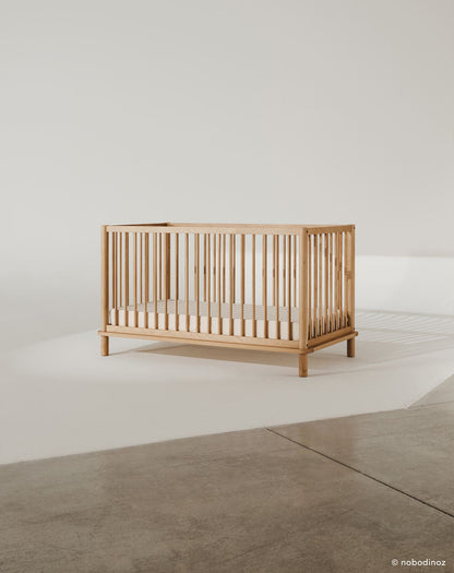 Latitude evolving crib + junior bed extension set - solid oak
