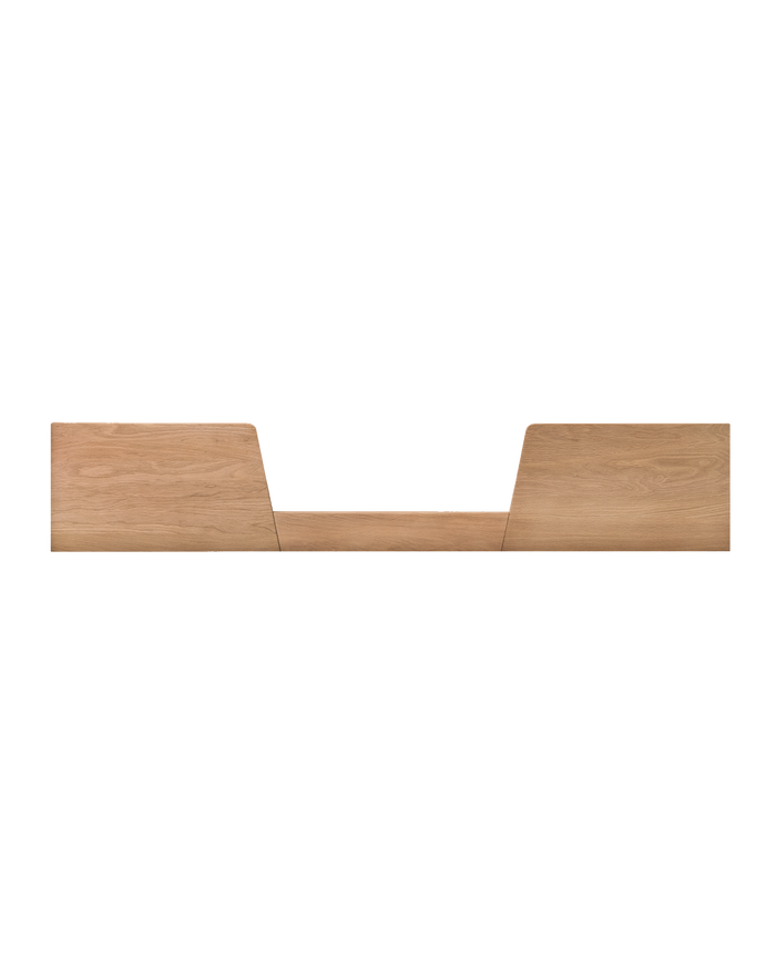 Latitude safety bed barrier in solid oak