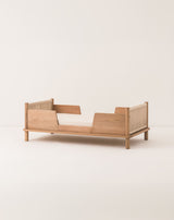 Latitude junior bed set in solid oak wood + 2 safety rails