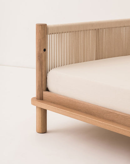 Latitude evolving crib + junior bed extension set - solid oak