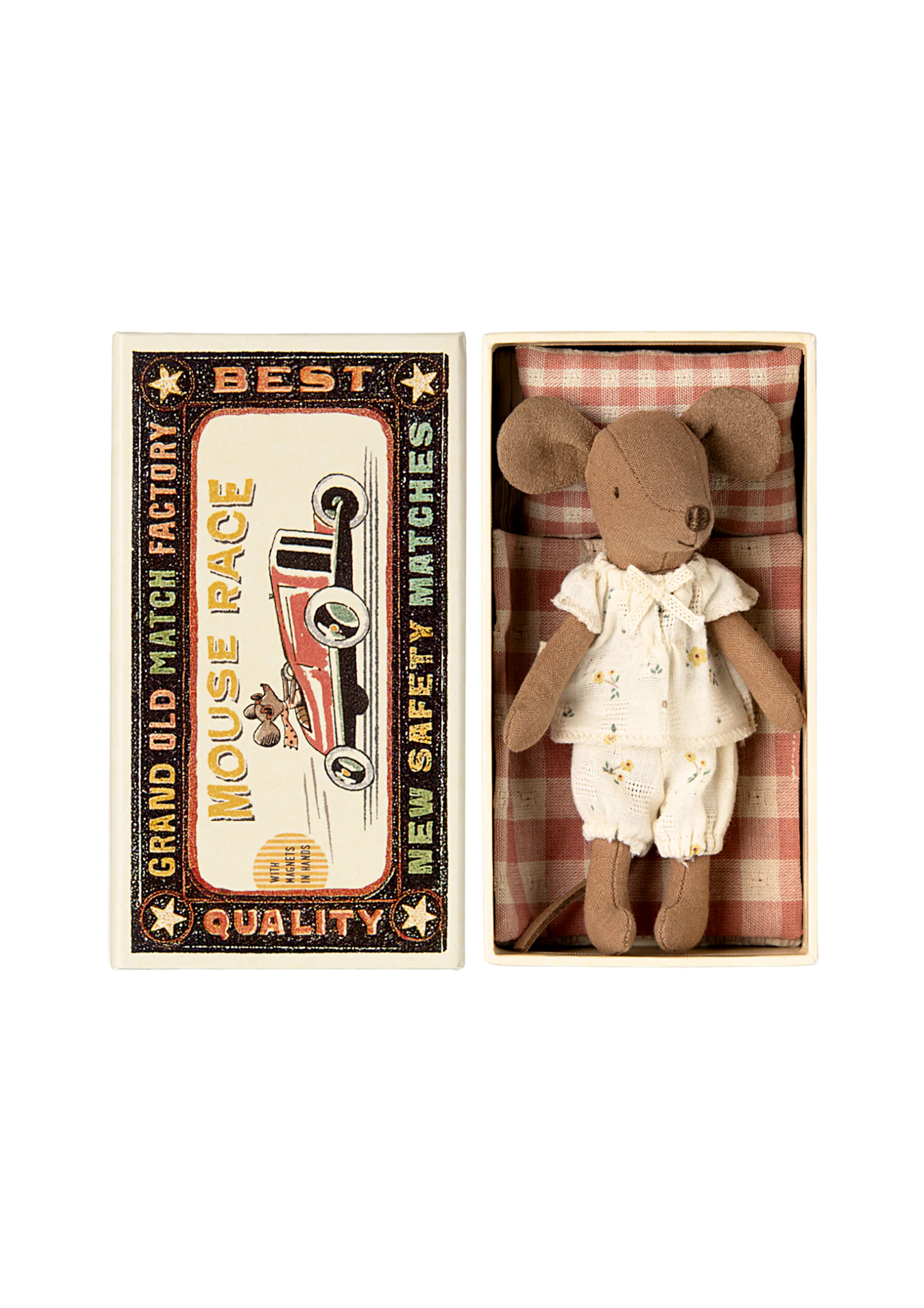 Big sister mouse in matchbox