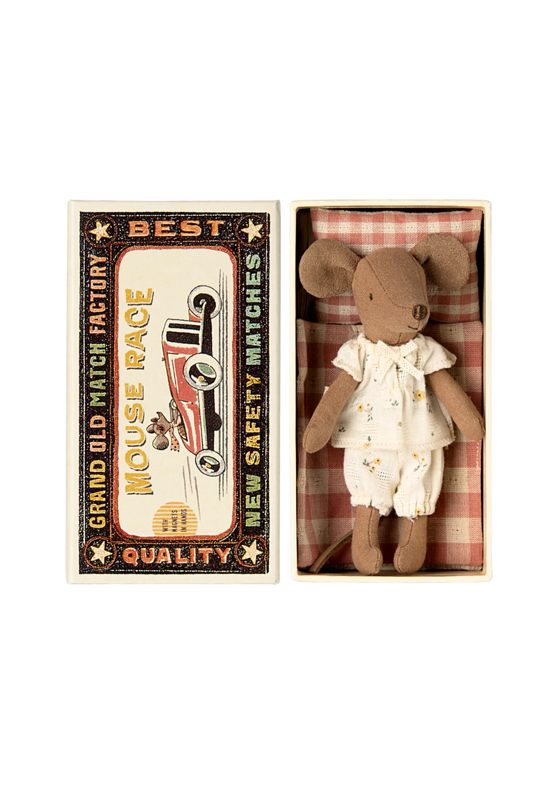 Big sister mouse in matchbox