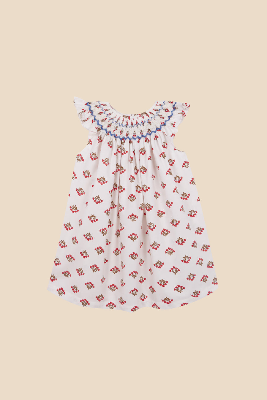 Vestido Monzón nido de abeja bebé