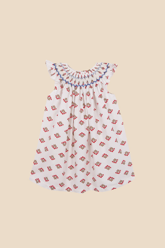 Vestido Monzón nido de abeja bebé