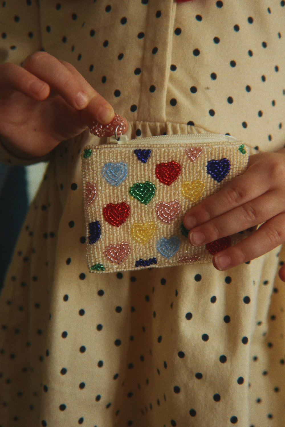 Coeur Beaded Wallet