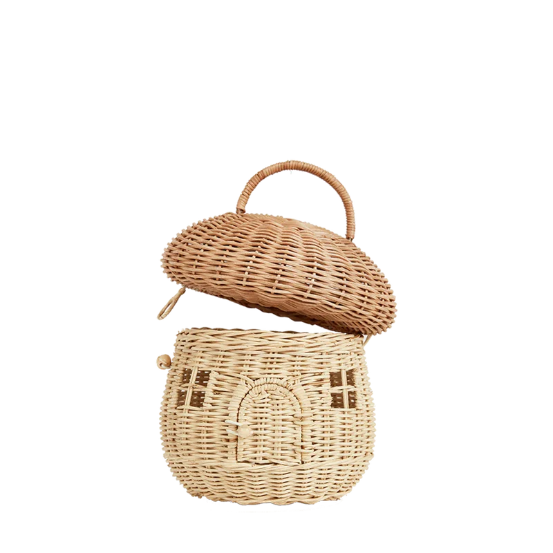 Rattan Mushroom Basket