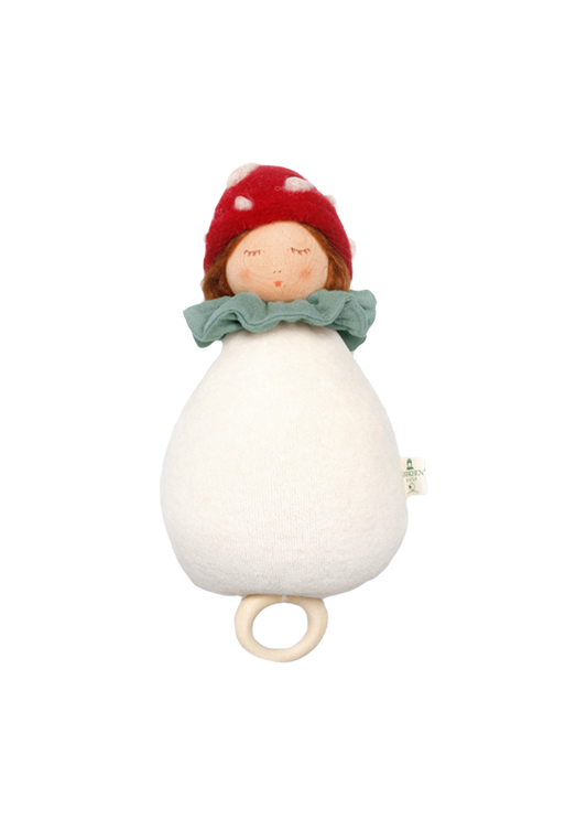 Music box doll - red dots