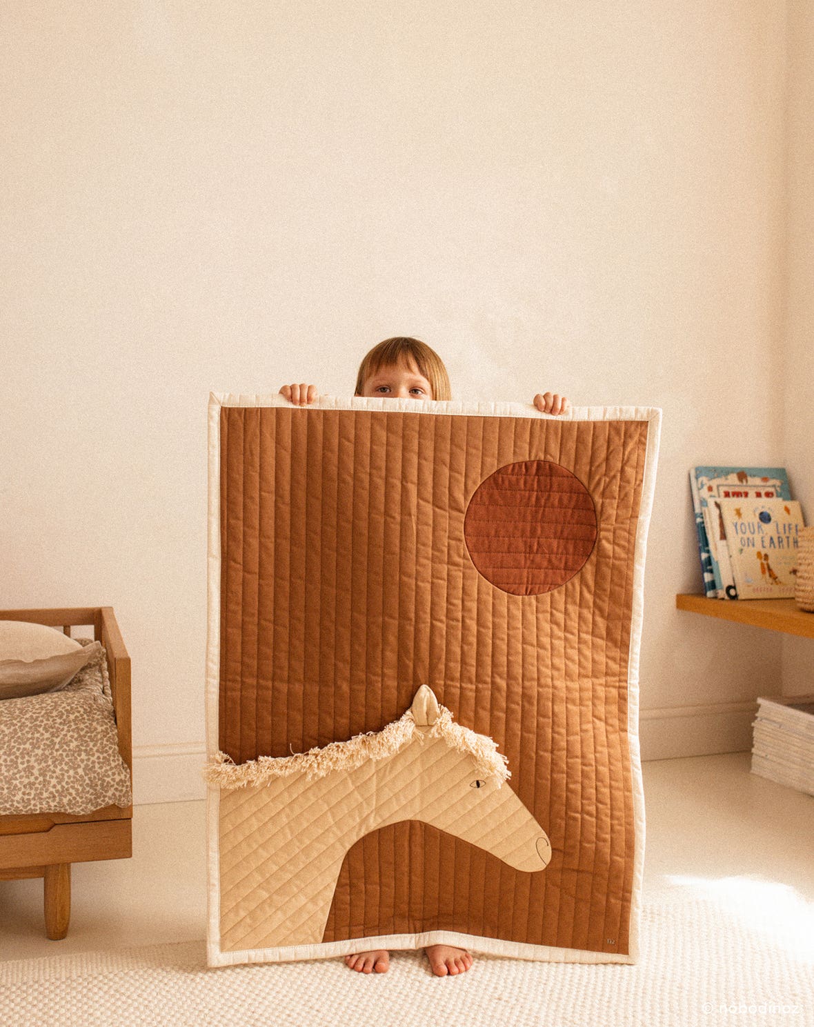 Horse quilted blanket